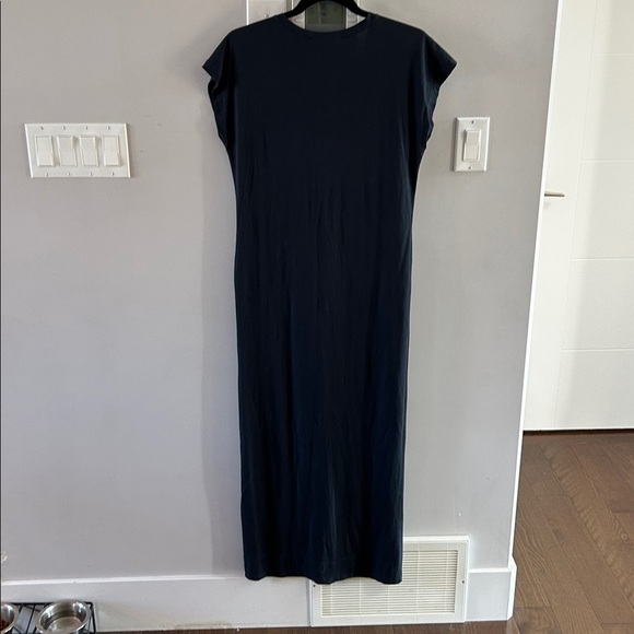 Frame Denim Slit Midi Dress Charcoal - Picture 5 of 10